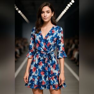 Floral Wrap Dress
